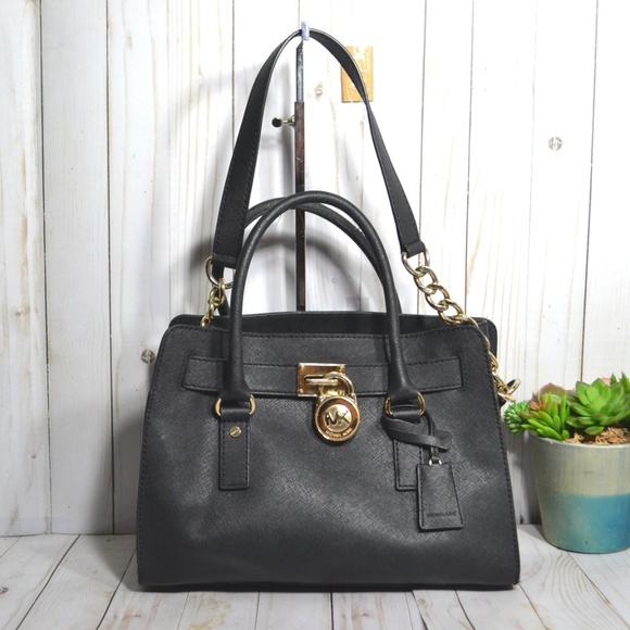Michael Kors Hamilton Saffiano Medium Satchel Bag - Picture 1 of 6